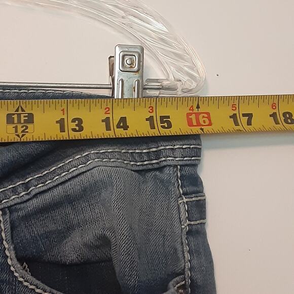 BKE Jeans Womens 30 Bootcut Harper Thick Stitch Mid Rise Whiskers Distressed - Picture 10 of 12